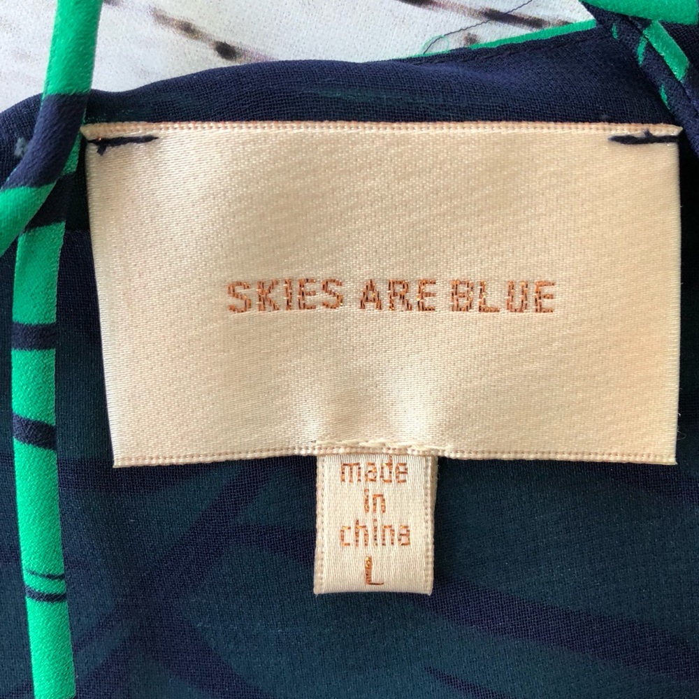 [SKIES ARE BLUE] Stitch Fix Leaf Tank Large - Picture 4 of 5